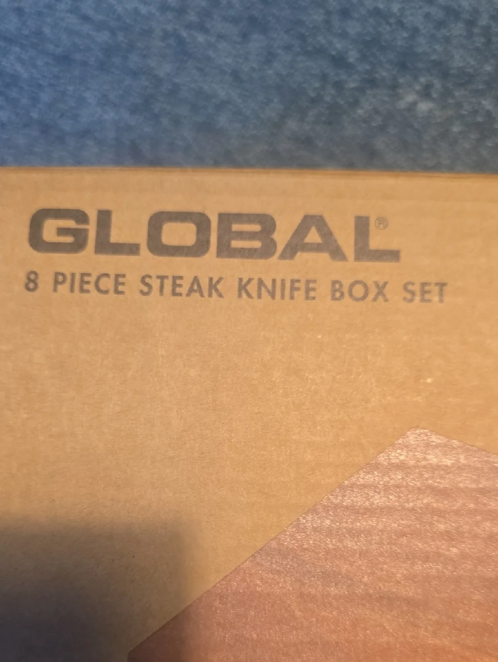 NEW!!! Global Classic Steak Knives in Acacia Gift Box, Set of 8, Made In Japan